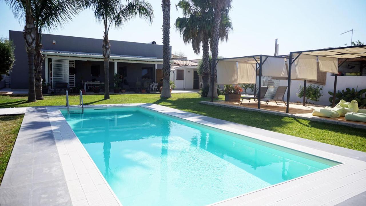 Dependance in Villa con piscina Syracuse Esterno foto